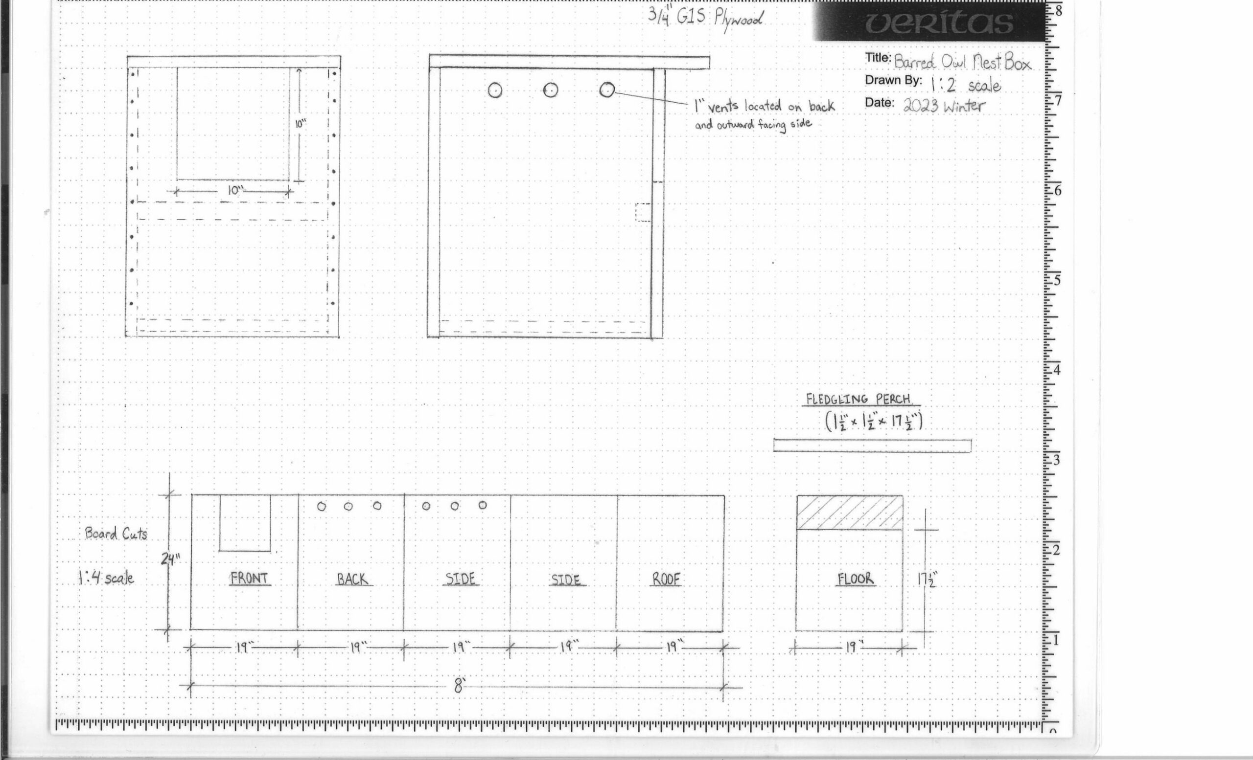 Barred Owl Box Plans